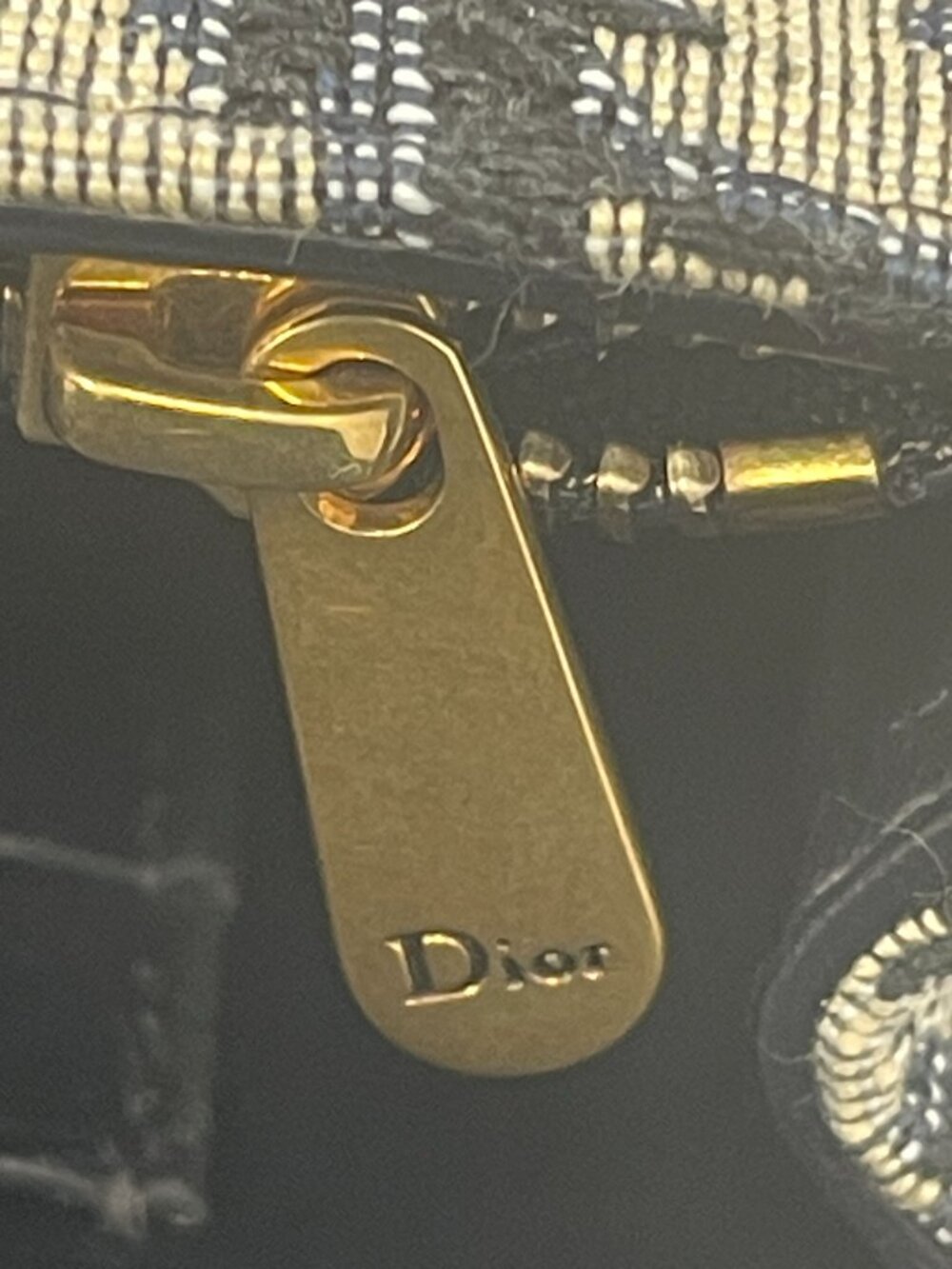 Christian Dior Blue Dior Oblique Jacquard Saddle Belt Pouch - Preowned - Picture 12 of 14